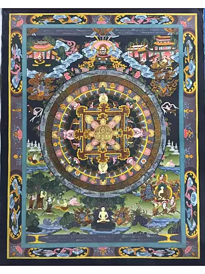 Mandala Thangka (Brocadeless Thangka)