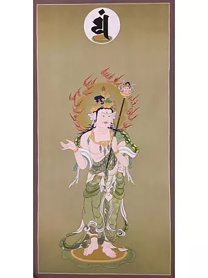 Japanese Deity (Brocadeless Thangka)