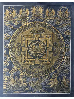 Mandala Thangka (Brocadeless Thangka)
