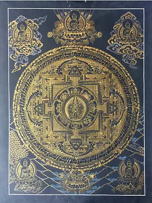 Mandala Thangka (Brocadeless Thangka)