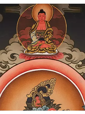 Goddess White Tara Thangka (Brocadeless Thangka)