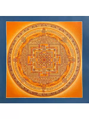 Small Kalachakra Mandala (Brocadeless Thangka)