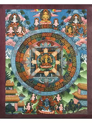 Mandala Thangka (Brocadeless Thangka)