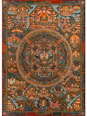 Lokeshvara Mandala (Brocadeless Thangka)