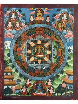 Mandala Thangka (Brocadeless Thangka)