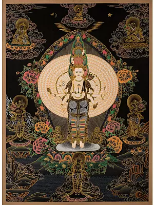 Lokeshvara Thangka (Brocadeless Thangka)