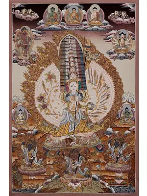 Protector Sittatapatri Also known as Dukkar (Brocadeless Thangka)