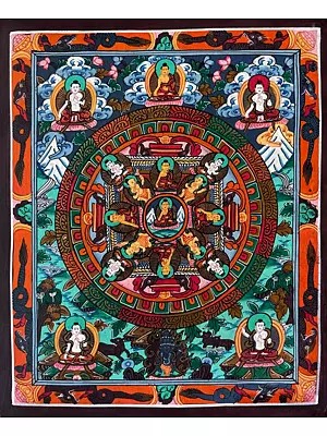 Mandala Thangka (Brocadeless Thangka)
