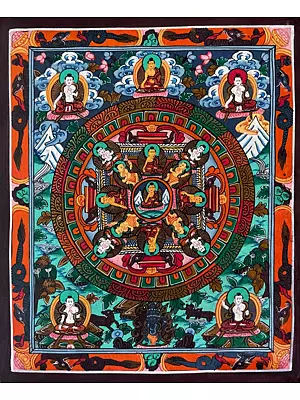 Mandala Thangka (Brocadeless Thangka)