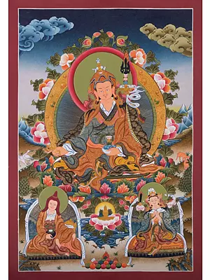 Guru Rinpoche (Brocadeless Thangka)