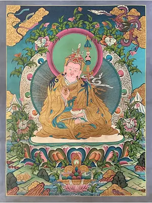 Guru Rinpoche/ Padmasambhava (Brocadeless Thangka)