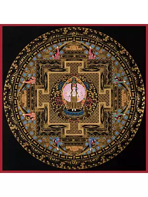 Lokeshvara mandala (Brocadeless Thangka)