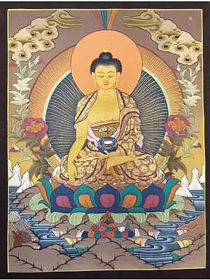 Shakyamuni Buddha (Brocadeless Thangka)