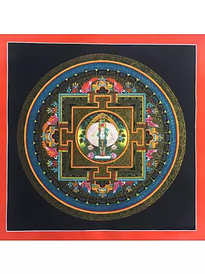 Lokeshvara Mandala Thangka (Brocadeless Thangka)