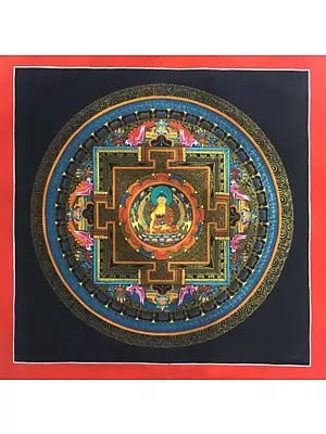 Shakyamuni Mandala Thangka (Brocadeless Thangka)