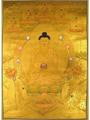 Big Shakyamuni Thangka (Brocadeless Thangka)