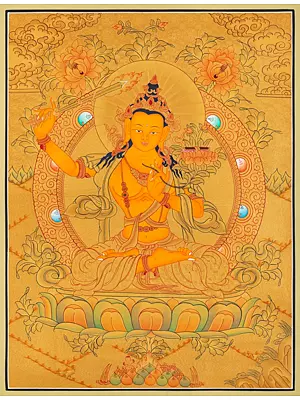 Manjushri Thangka (Brocadeless Thangka)