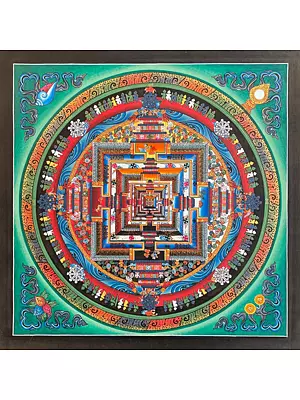 Kalachakra Mandala Thangka (Brocadeless Thangka)