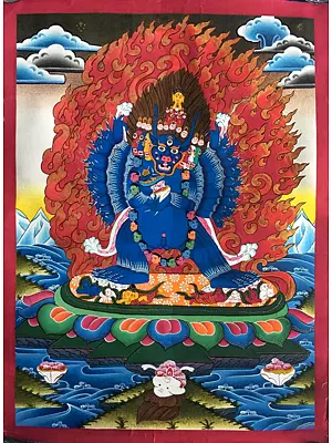 Yamantaka Thangka (Brocadeless Thangka)