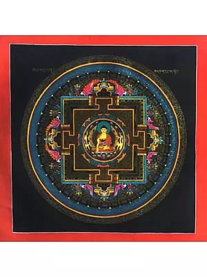 Shakyamuni Mandala Thangka (Brocadeless Thangka)