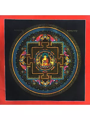 Shakyamuni Mandala Thangka (Brocadeless Thangka)
