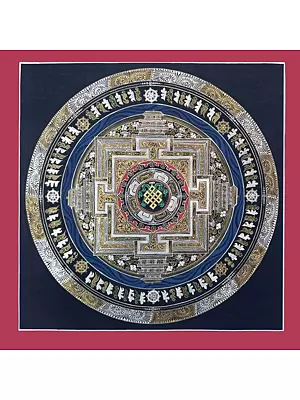 Endless knot Mandala (Brocadeless Thangka)