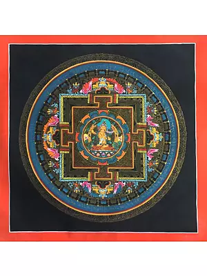 Manjushree Mandala Thangka (Brocadeless Thangka)