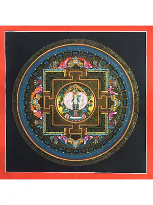 Lokeshvara Mandala Thangka (Brocadeless Thangka)