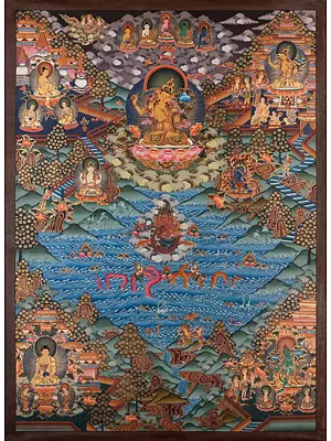 Manjushree Thangka (Brocadeless Thangka)