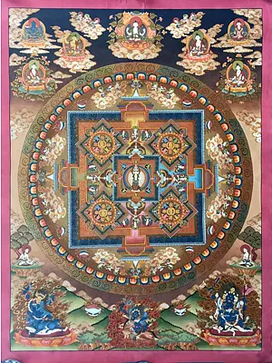 Lokeshvara Mandala Thangka (Brocadeless Thangka)