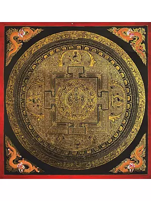 Lokeshvara Mandala Thangka (Brocadeless Thangka)