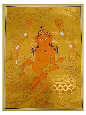 Dzambala (Brocadeless Thangka)