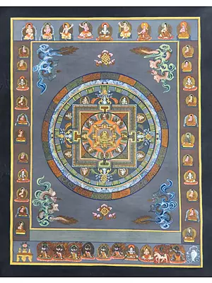 Mandala Thangka (Brocadeless Thangka)