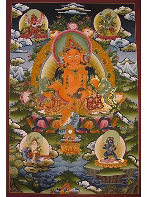 Dzambala (Brocadeless Thangka)