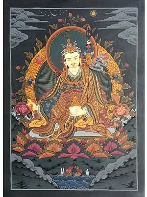 Guru Rinpoche/Guru Padmasambhava Thangka (Brocadeless Thangka)