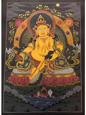 Dzambala (Brocadeless Thangka)