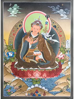 Guru Rinpoche Thangka (Brocadeless Thangka)