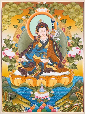 Guru Rinpoche (Brocadeless Thangka)