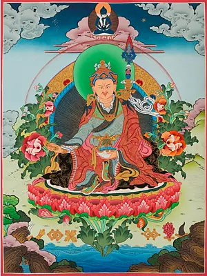 Guru Rinpoche Thangka (Brocadeless Thangka)