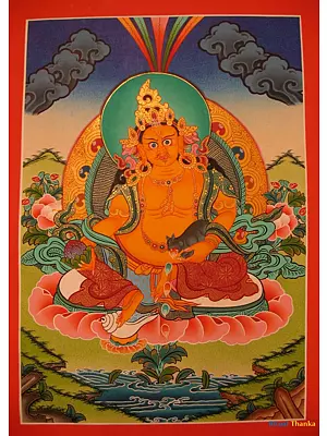 Dzambala (Brocadeless Thangka)