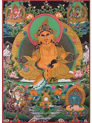 Five Dzambalas (Brocadeless Thangka)