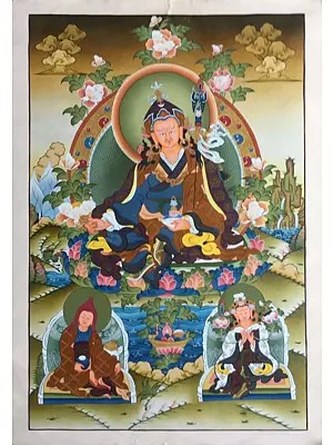 Guru Rinpoche Thangka/Guru Padmasambhava (Brocadeless Thangka)
