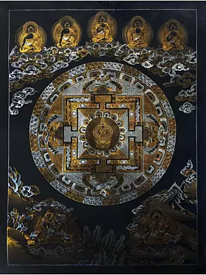 Lokeshvara Mandala Thangka (Brocadeless Thangka)