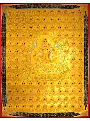 108 Chenrezig Thangka (Brocadeless Thangka)