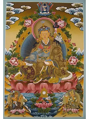Guru Rinpoche (Brocadeless Thangka)