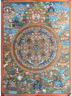 Mandala Thangka (Brocadeless Thangka)