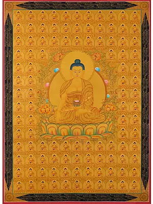 108 Shakyamuni Buddha (Brocadeless Thangka)