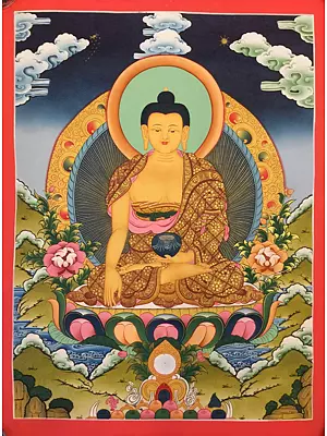 Shakyamuni Buddha (Brocadeless Thangka)