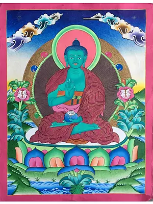 Amogsiddhi Thangka (Brocadeless Thangka)