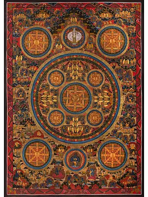 Sunaulo Mandala (Brocadeless Thangka)